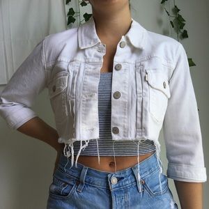 Levis Cropped Denim Jacket